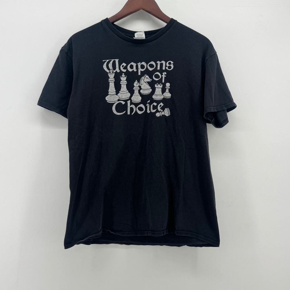 Delta Pro Weight Weapons of Choice Chess Graphic T-Shirt Black Mens Large L